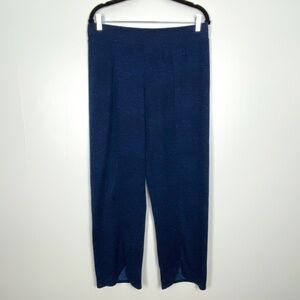 Jockey Yoga Pants Pajama Bottoms Womens Large Royal Blue Knit Stretchy Soft